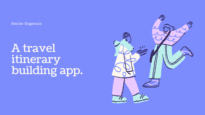 Curated Trips app main page.