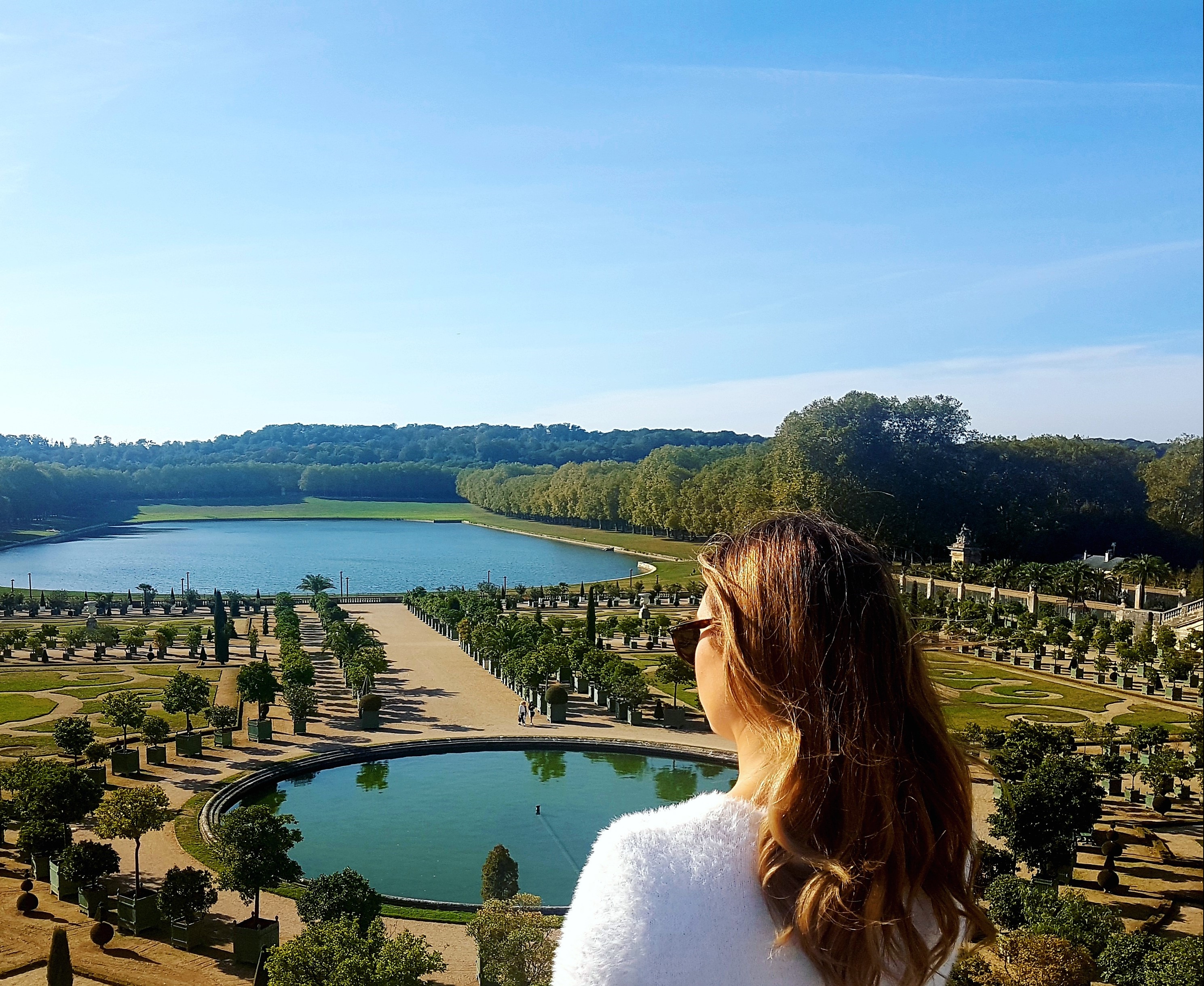 Emilie at the garden in Versailles, France